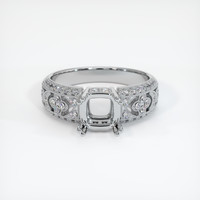 10K White Gold Antique Style Ring Setting Image