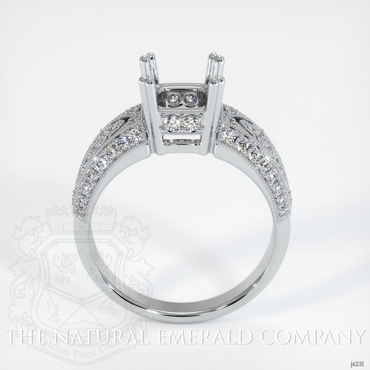 18K White Gold Antique Style Ring Setting
