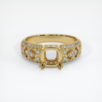 10K Yellow Gold Antique Style Ring Setting Image
