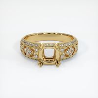 14K Yellow Gold Antique Style Ring Setting Image