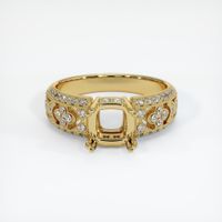 18K Yellow Gold Antique Style Ring Setting Image