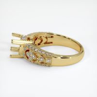 18K Yellow Gold Antique Style Ring Setting Image