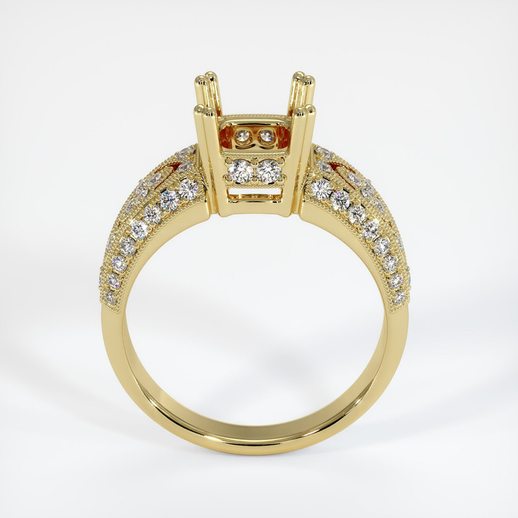 18K Yellow Gold Antique Style Ring Setting