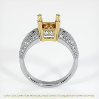 14K Yellow & White Antique Style Ring Setting Image