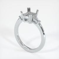 Platinum 950 Three Stone Ring Setting Video