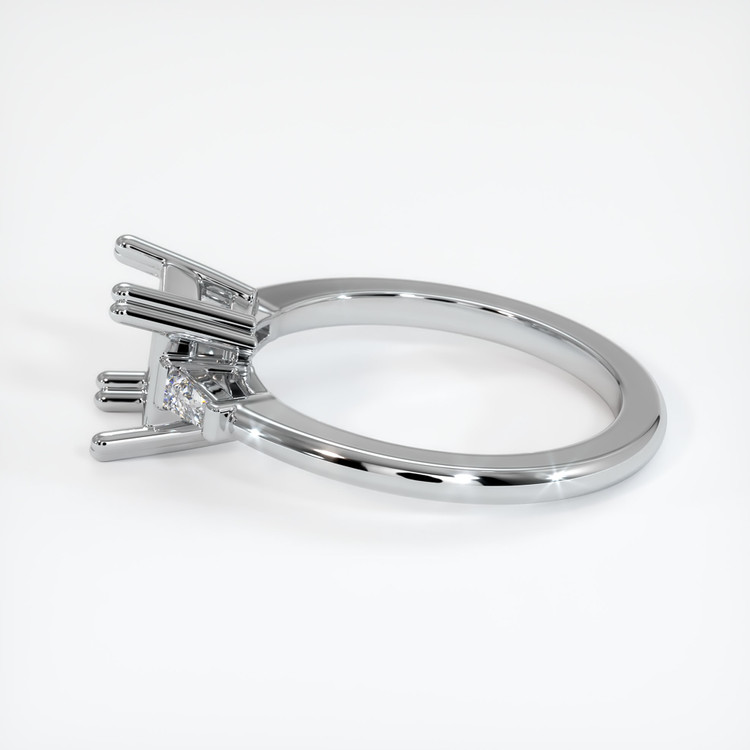 Platinum 950 Three Stone Ring Setting