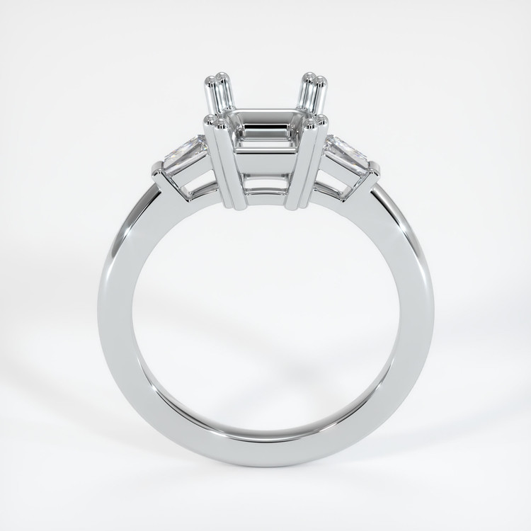 Platinum 950 Three Stone Ring Setting