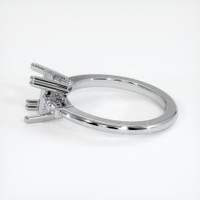 10K White Gold Three Stone Ring Setting Image