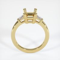 18K Yellow Gold Three Stone Ring Setting Image