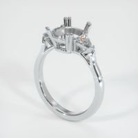 Platinum 950 Three Stone Ring Setting Video
