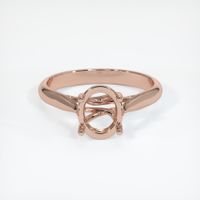 14K Rose Gold Solitaire Ring Setting Image