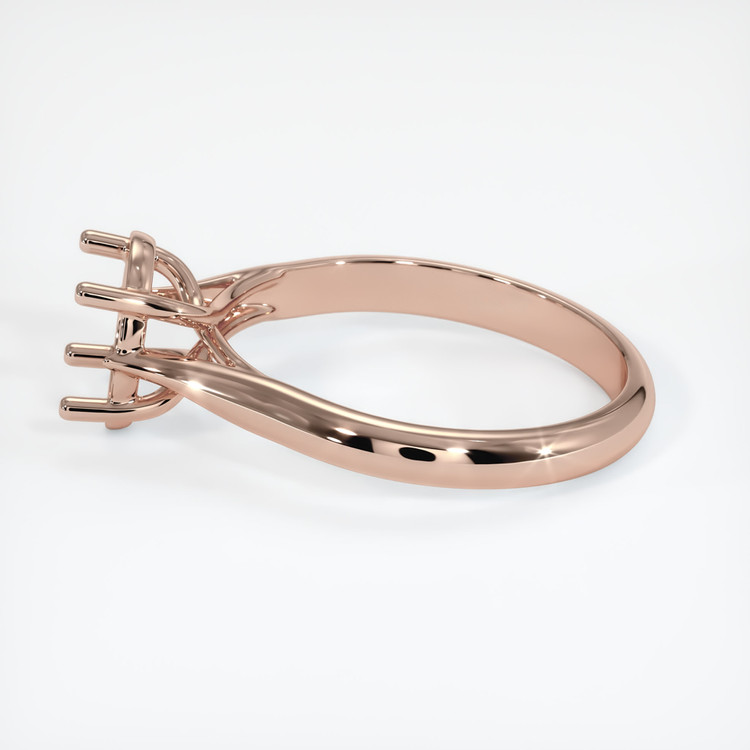14K Rose Gold Solitaire Ring Setting