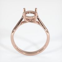 14K Rose Gold Solitaire Ring Setting Image