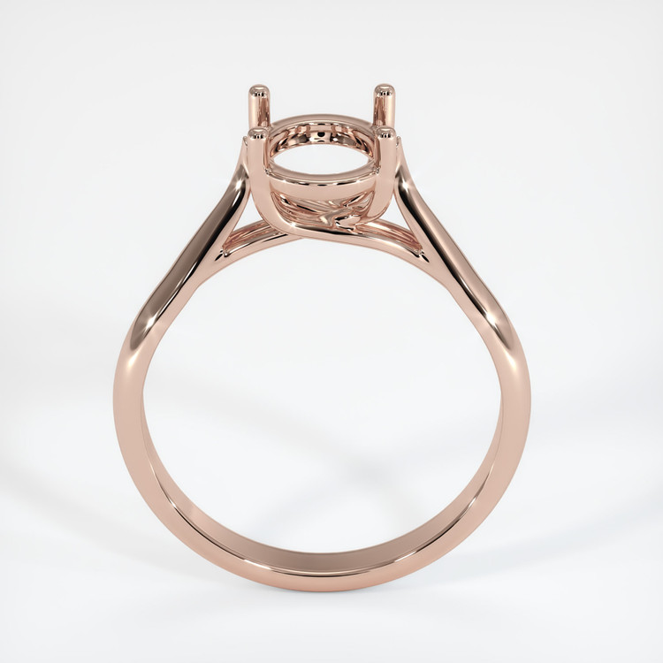 14K Rose Gold Solitaire Ring Setting