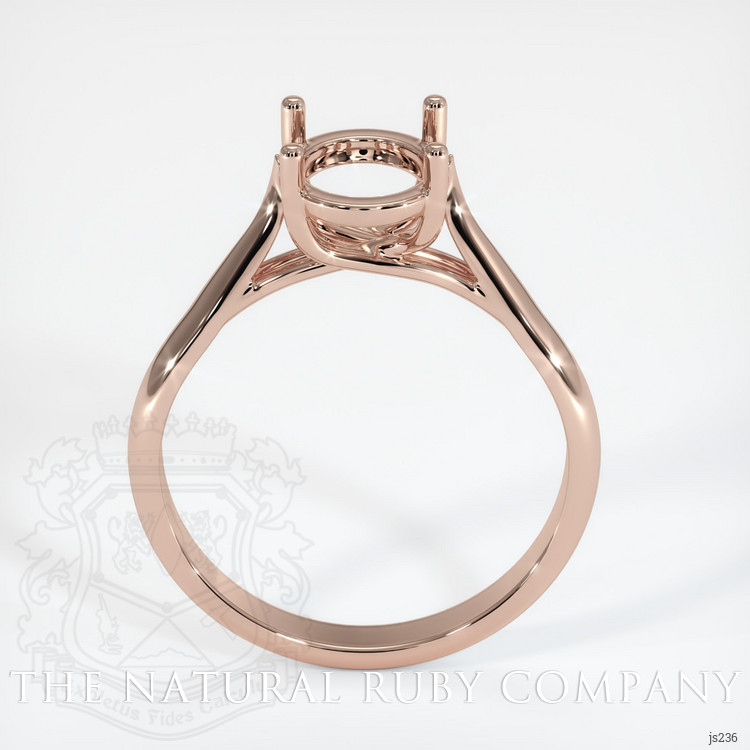 14K Rose Gold Solitaire Ring Setting