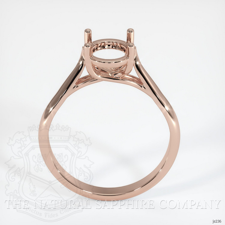 14K Rose Gold Solitaire Ring Setting