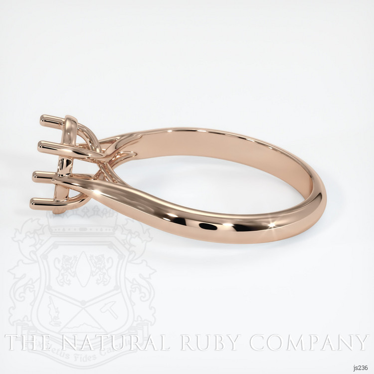 18K Rose Gold Solitaire Ring Setting