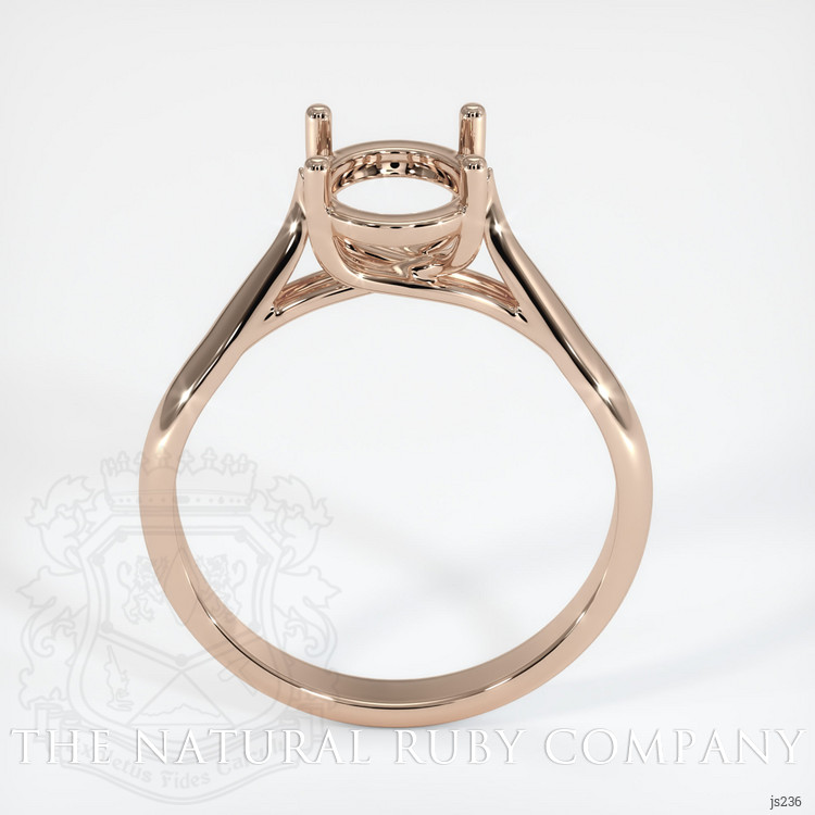 18K Rose Gold Solitaire Ring Setting