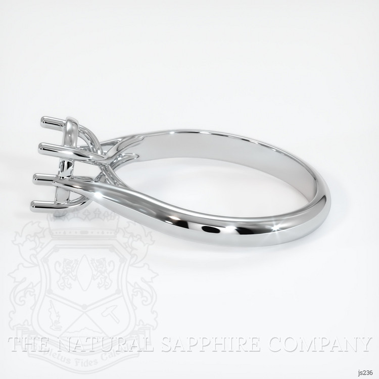 10K White Gold Solitaire Ring Setting