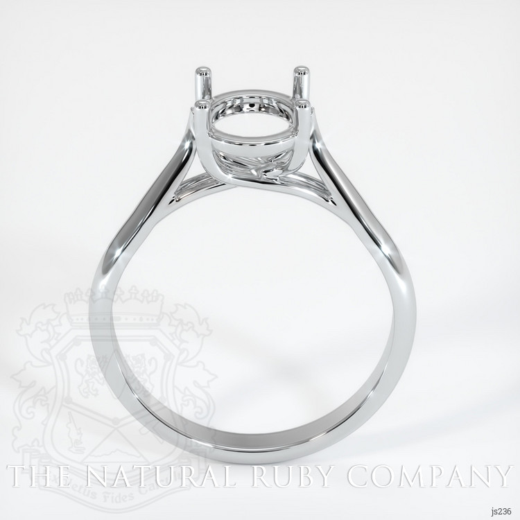 14K White Gold Solitaire Ring Setting