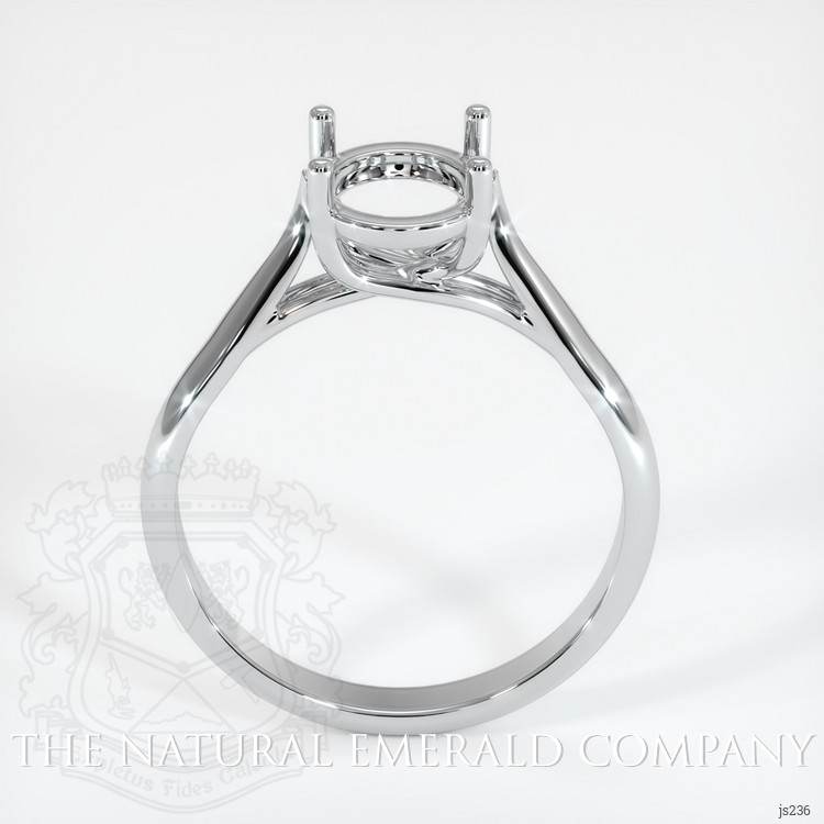 18K White Gold Solitaire Ring Setting