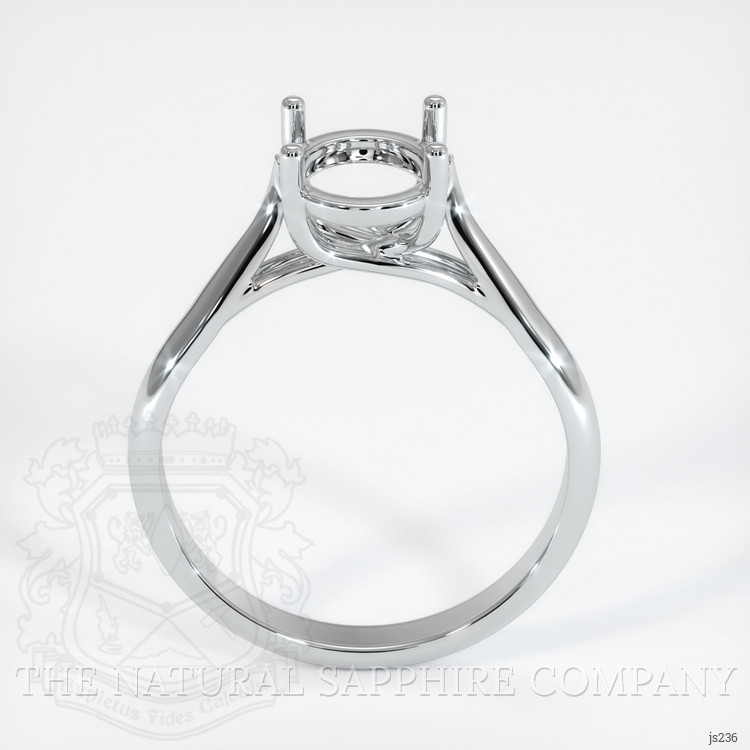 18K White Gold Solitaire Ring Setting