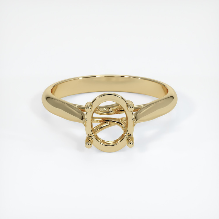 14K Yellow Gold Solitaire Ring Setting
