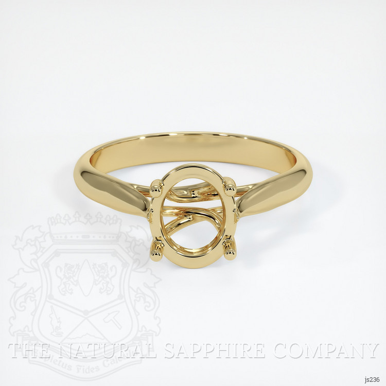 18K Yellow Gold Solitaire Ring Setting