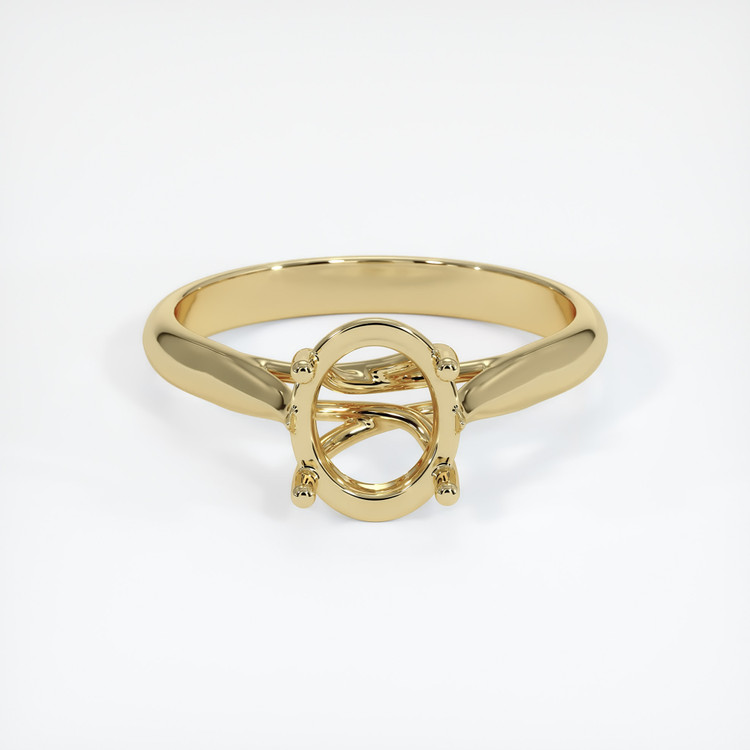 18K Yellow Gold Solitaire Ring Setting