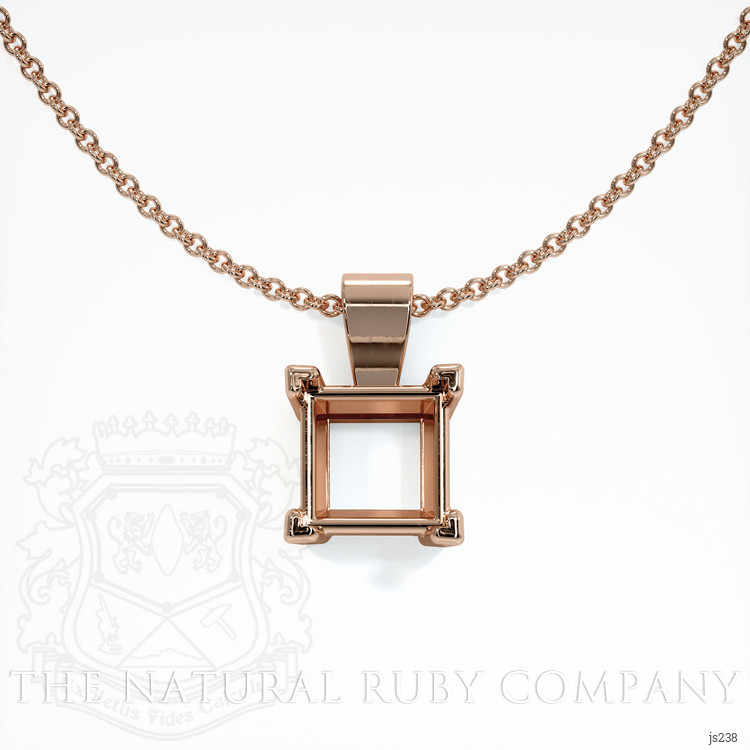 14K Rose Gold Vedic Pendant Setting