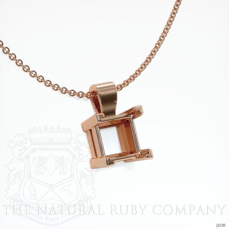 14K Rose Gold Vedic Pendant Setting