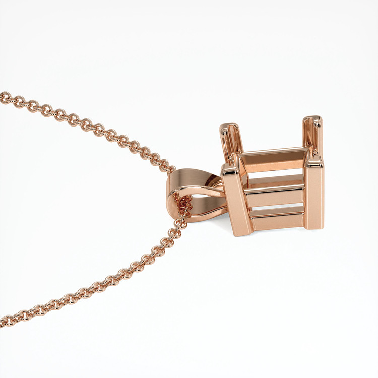 14K Rose Gold Vedic Pendant Setting