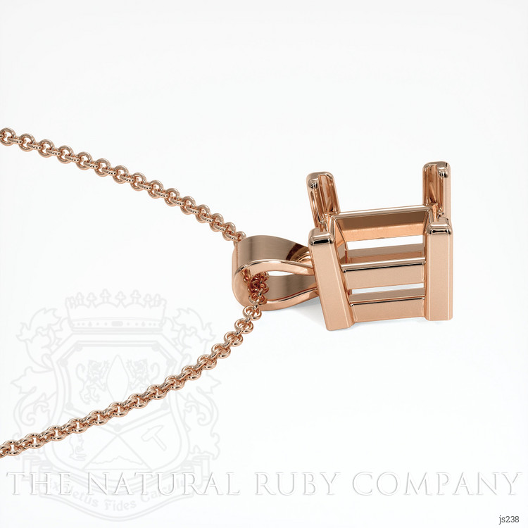 14K Rose Gold Vedic Pendant Setting