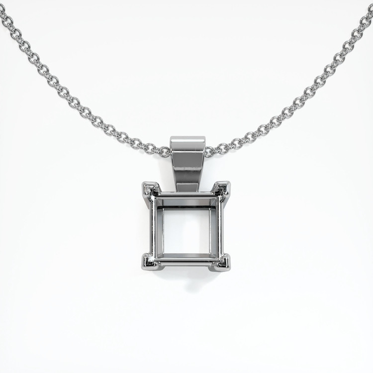 14K White Gold Vedic Pendant Setting