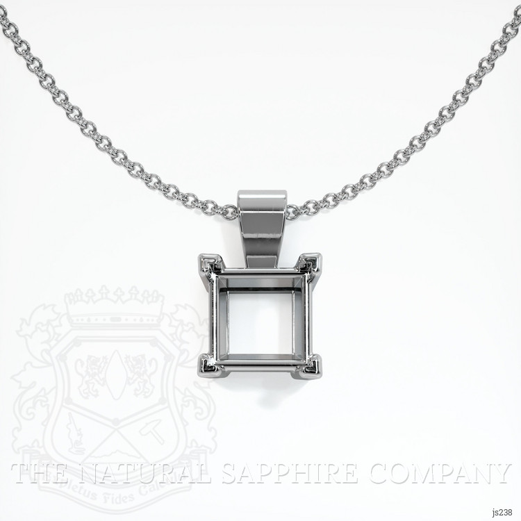 18K White Gold Vedic Pendant Setting