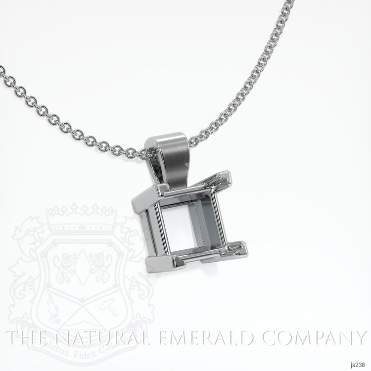 18K White Gold Vedic Pendant Setting