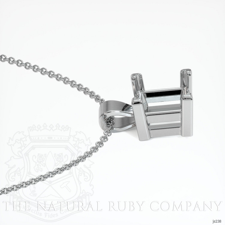 18K White Gold Vedic Pendant Setting