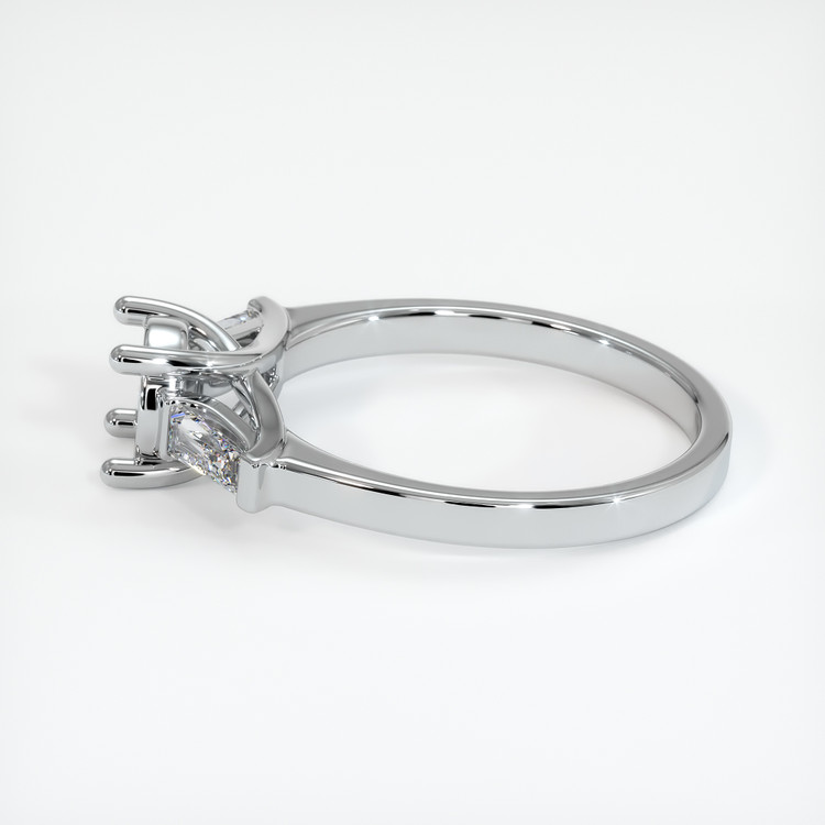 Platinum 950 Three Stone Ring Setting
