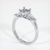 10K White Gold Three Stone Ring Setting Video
