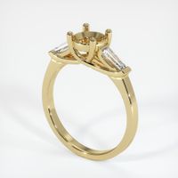 14K Yellow Gold Three Stone Ring Setting Video