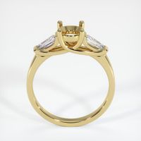 18K Yellow Gold Three Stone Ring Setting Image