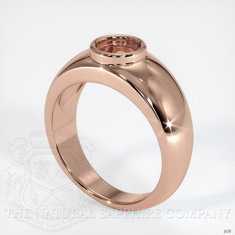 14K Rose Gold Men's Ring Setting