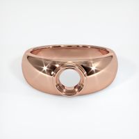 14K Rose Gold Men's Ring Setting Image