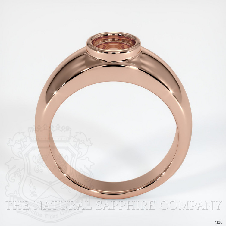 14K Rose Gold Men's Ring Setting
