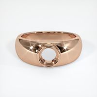 18K Rose Gold Men's Ring Setting Image