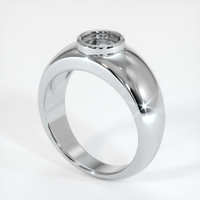 10K White Gold Men's Ring Setting Video