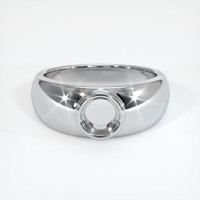 10K White Gold Men's Ring Setting Image