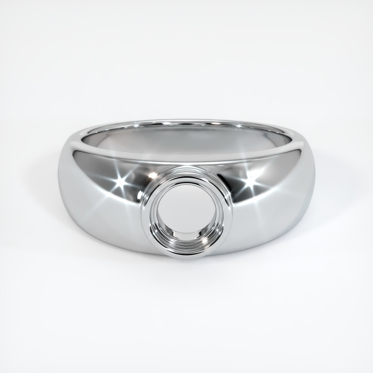 10K White Gold Men's Ring Setting
