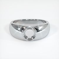 14K White Gold Men's Ring Setting Image