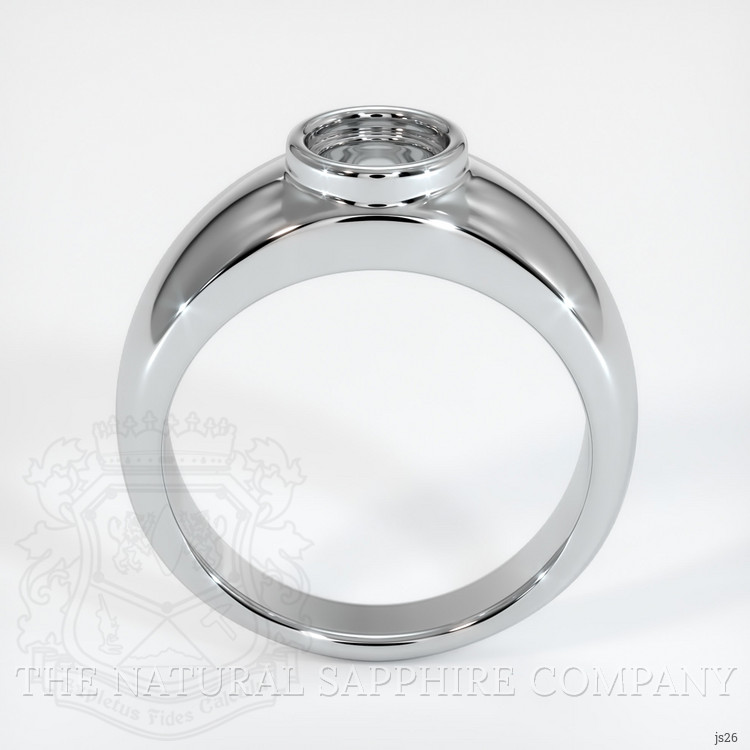14K White Gold Men's Ring Setting